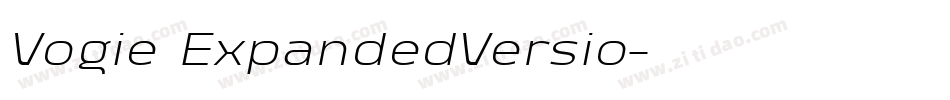 Vogie ExpandedVersio字体转换